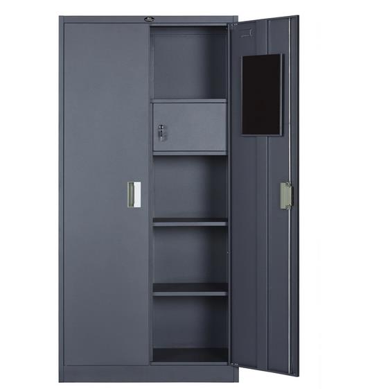 Metal Steel Clothes Storage Cupboard Wardrobe