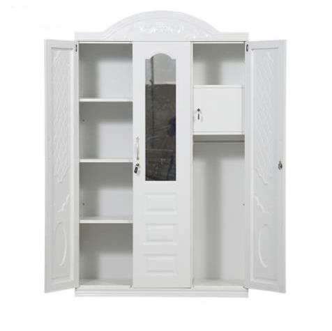 3 Doors Metal Wardrobe Cabinet Home Furniture House