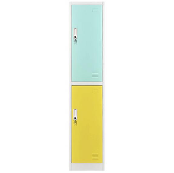 2 Door Cabinet Vertical Steel Wardrobe Locker