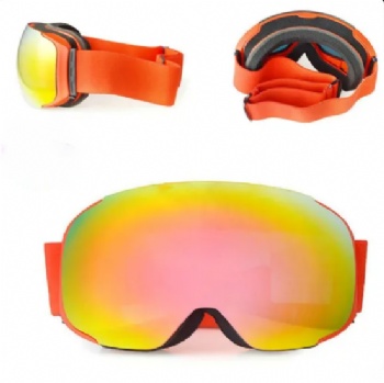 Anti Impact PC Lens Mirrored Winter Sports Glasses for Skiing