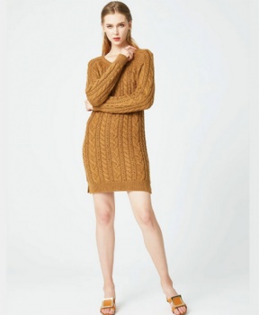 Ladies Knitted Dress Sweater